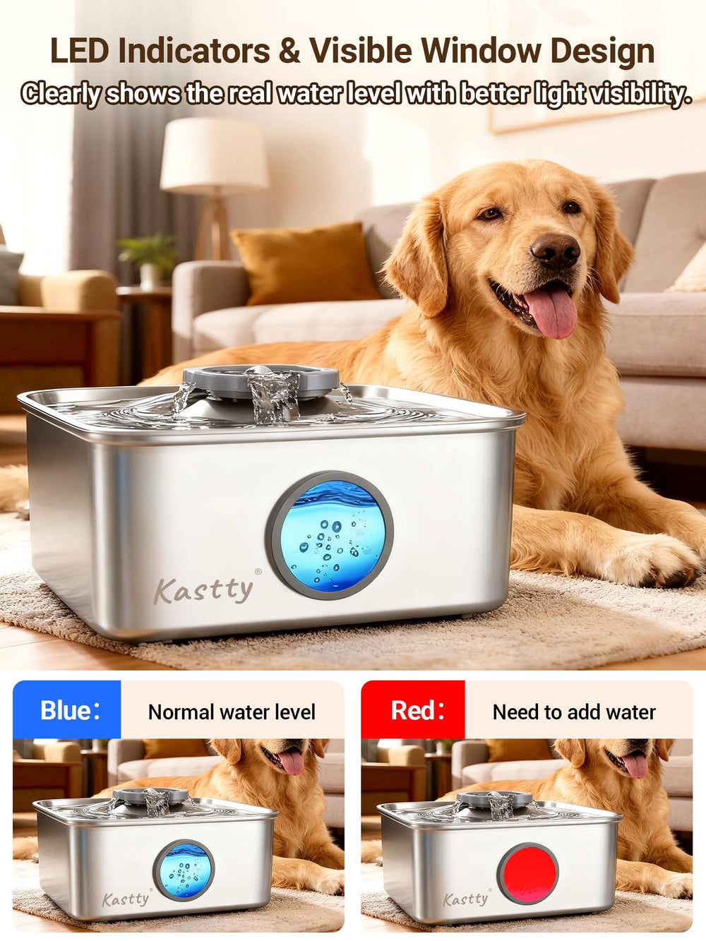Kastty ultra-quiet 25 dB pump for a peaceful home