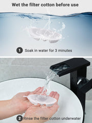 Kastty water filter odor removal and softening using activated carbon and resin