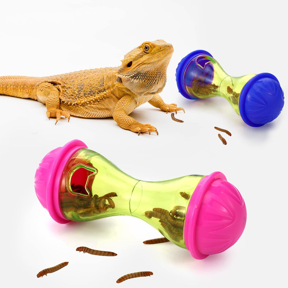 Kathfly bearded dragon toy 2, transparent surface invites exploration and play.