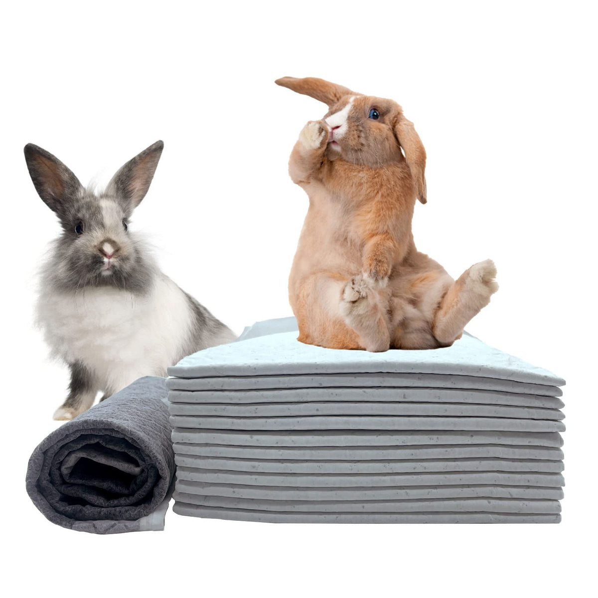 Kathson 100-piece rabbit pee pads pack ideal for easy training and cleanup