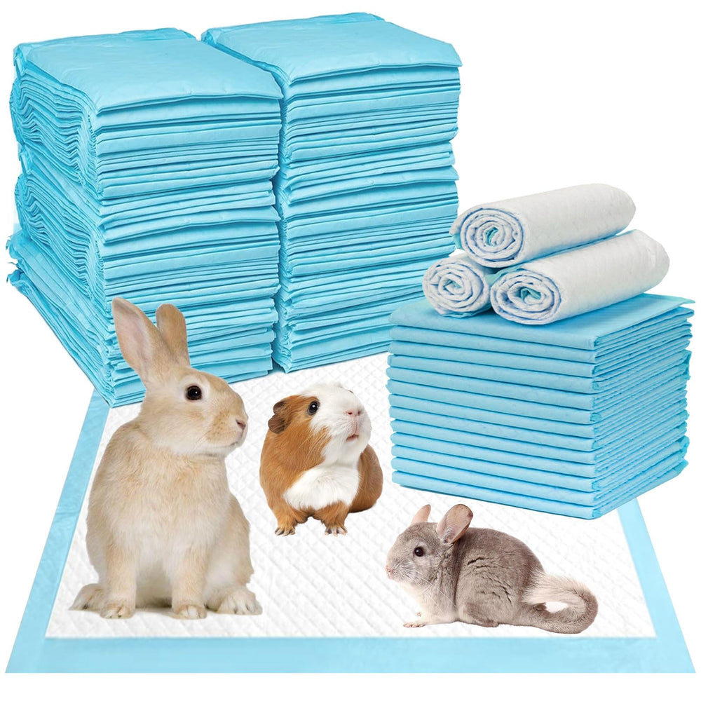 Kathson 100pcs rabbit pee pads pack shown in box for easy refills.