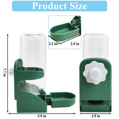 kathson rabbit water dispenser 17oz capacity supports daily hydration for small pets.