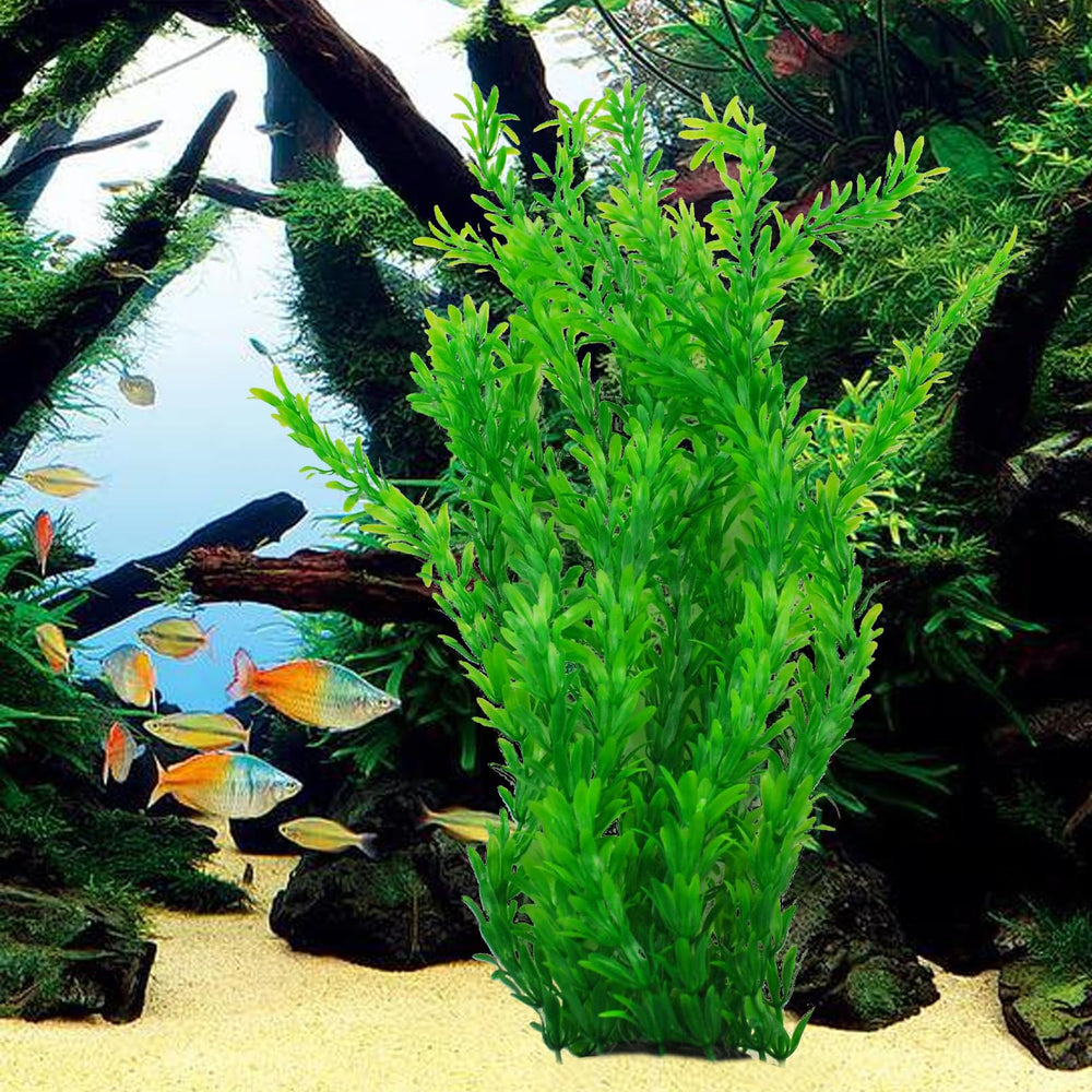 Kathson in-aquarium-environment-friendly plastic plants are easy to install and maintain.