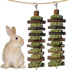 Kathson bamboo sticks bunny chew toy promotes healthy tooth wear and chewing instinct