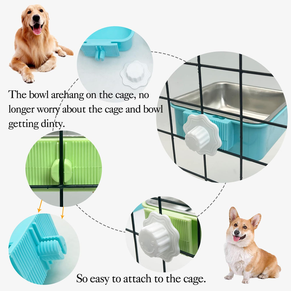 kathson crate bowl size 4.7 inch diameter fits small pets