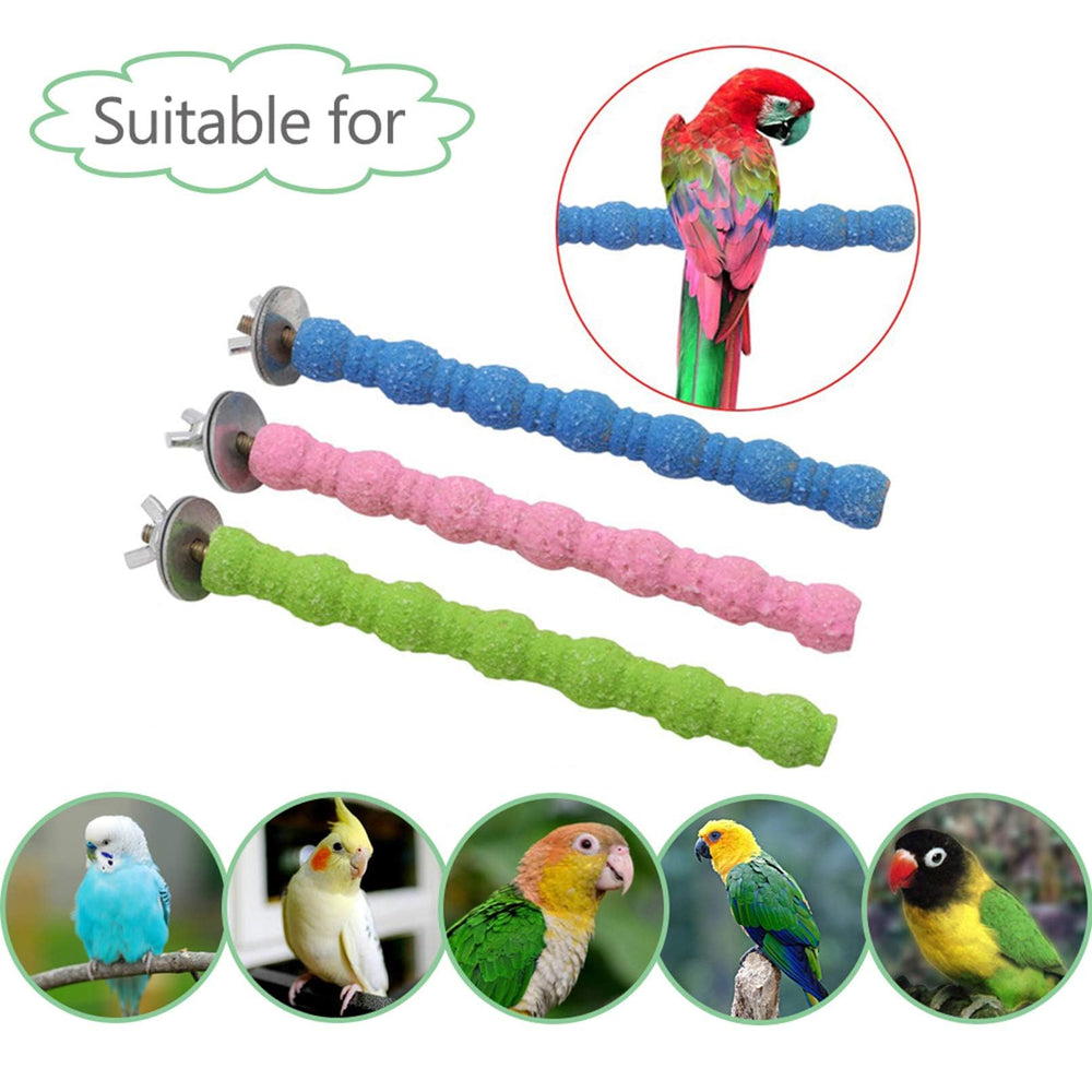 KATHSON cage accessory perches promote climbing and daily activity in parrots