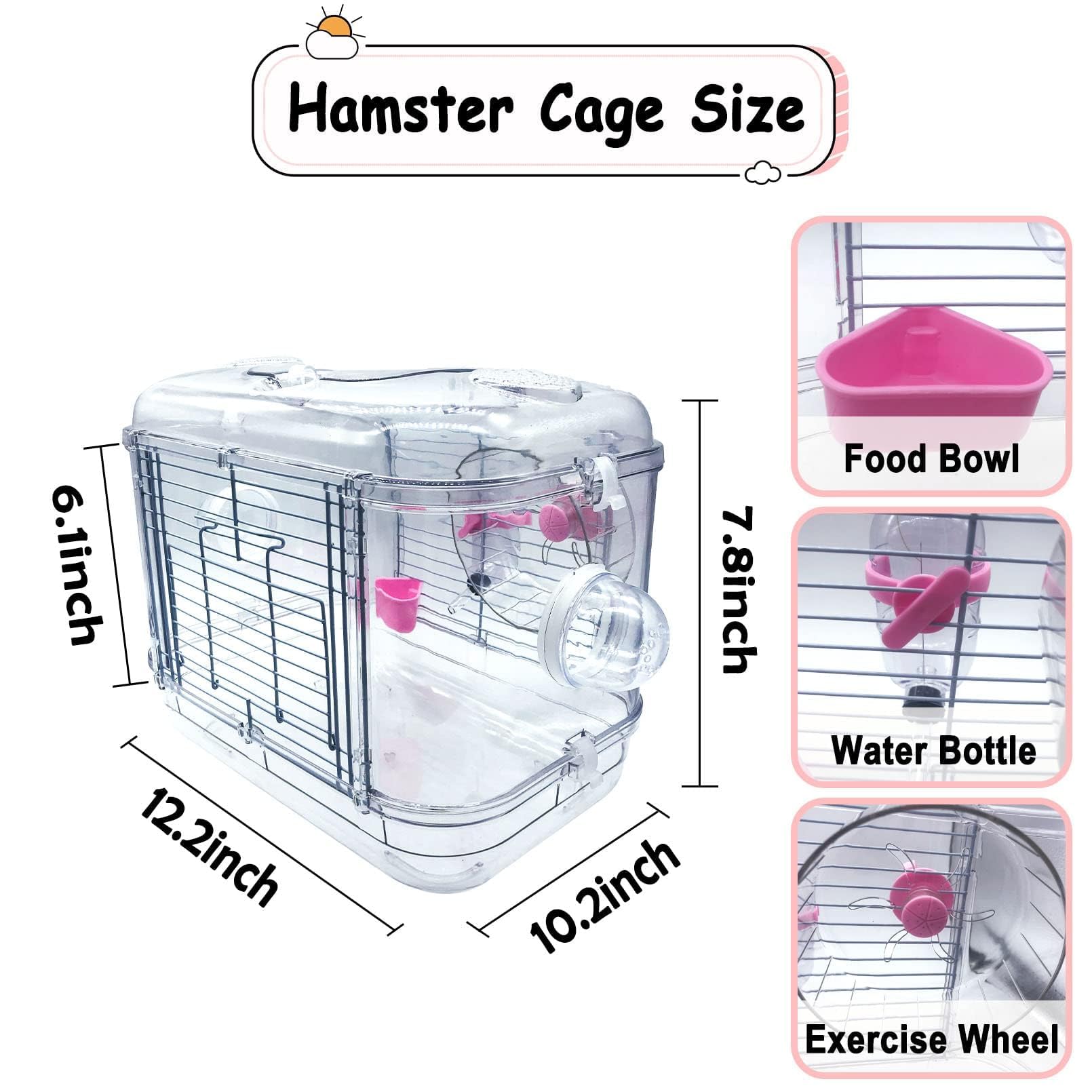 Kathson carry cage ventilated mesh promotes breathable comfort during play.