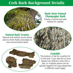 kathson cork background cuttable flexible allows easy resizing for tanks