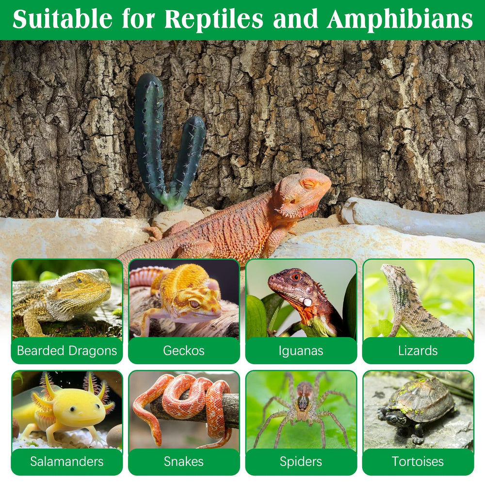 kathson cork background reptile-compatible surface for bearded dragons and geckos