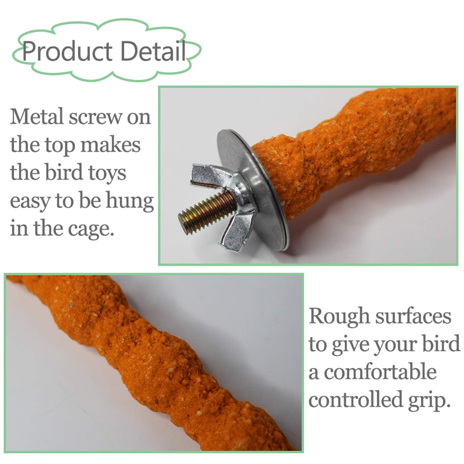 KATHSON easy-install perch with built-in bolt ensures quick cage setup