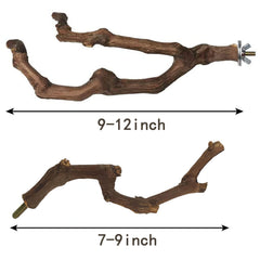Kathson grapevine perch 7-9in branch supports varied foot workout