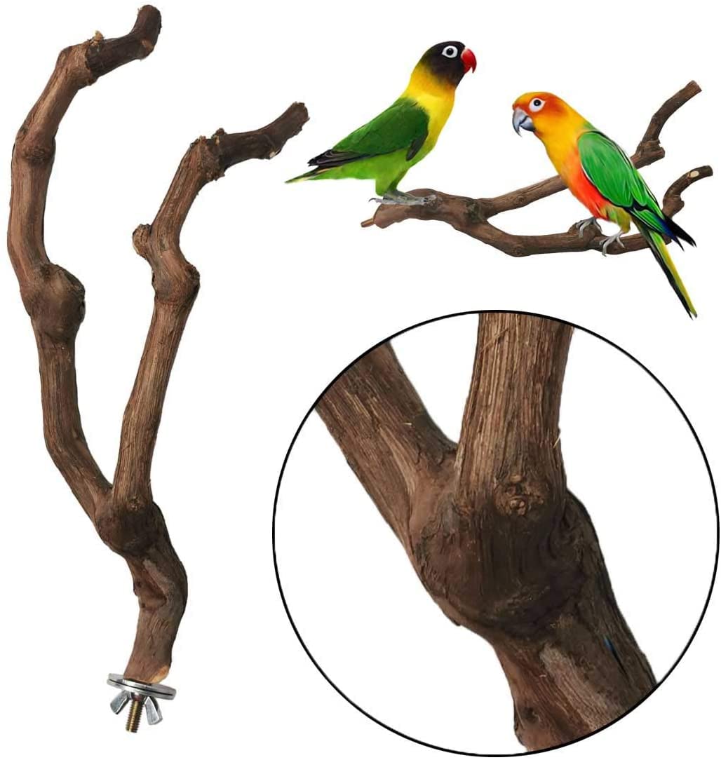 Kathson grapevine perch easy installation with wing nut and bolt