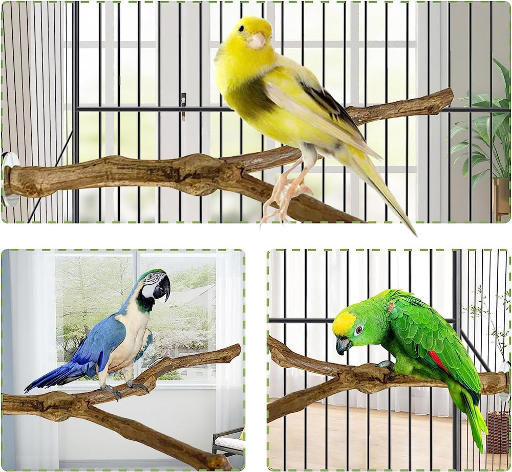 Kathson grapevine perch untreated wood is safe to chew and explore