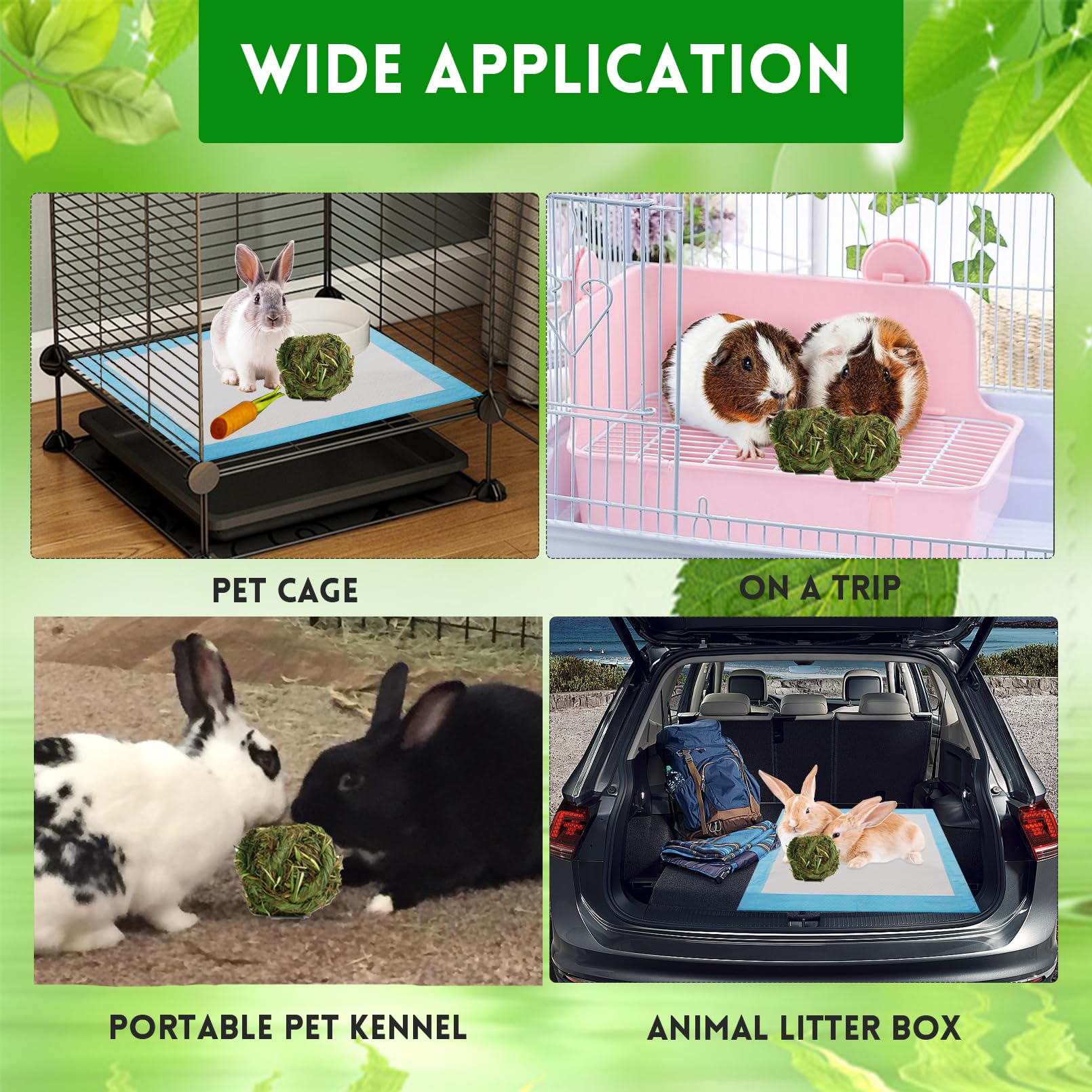 Kathson guinea pig chew ball on wooden floor display