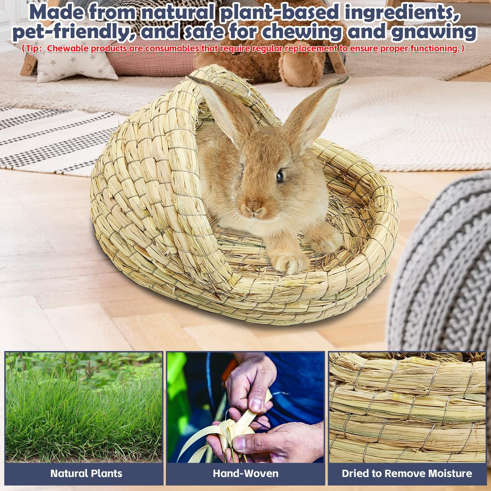 Kathson hay chew balls highlight natural chewing entertainment for tiny animals.