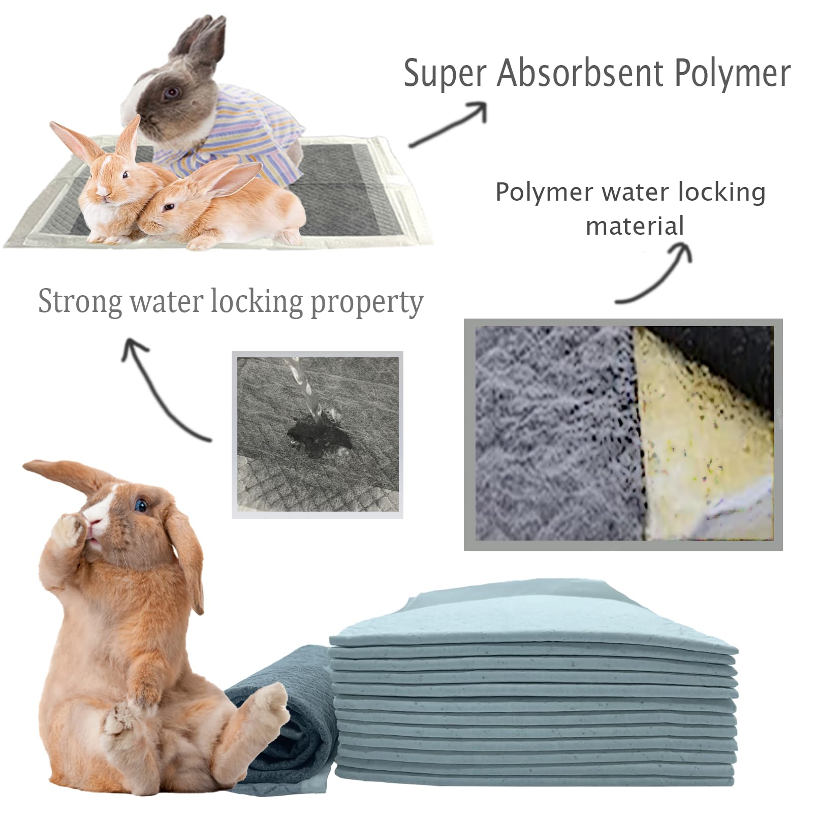 Kathson high-quality materials provide durable, skin-friendly liners for small pets