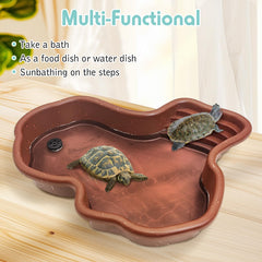 Kathson reptile hose ramp enables gentle climbing in shallow water.