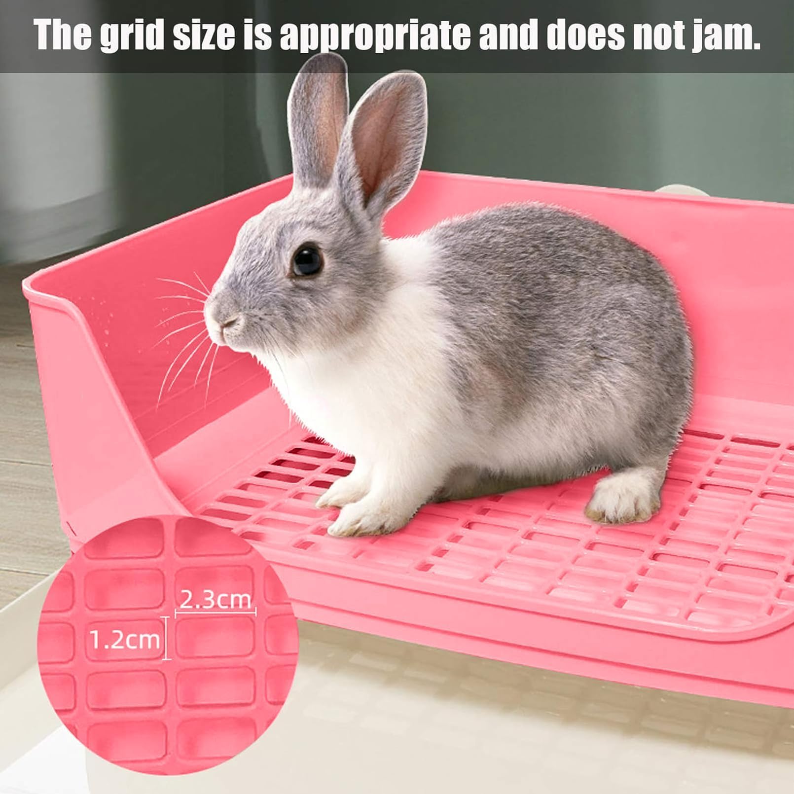 Kathson 12mm mesh bottom aids easy feces cleaning.