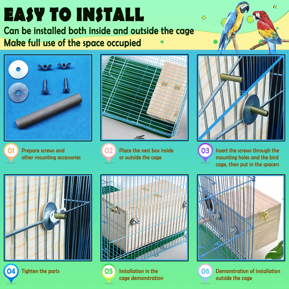 Kathson nest box entrance with smooth iron-ring for safe access.