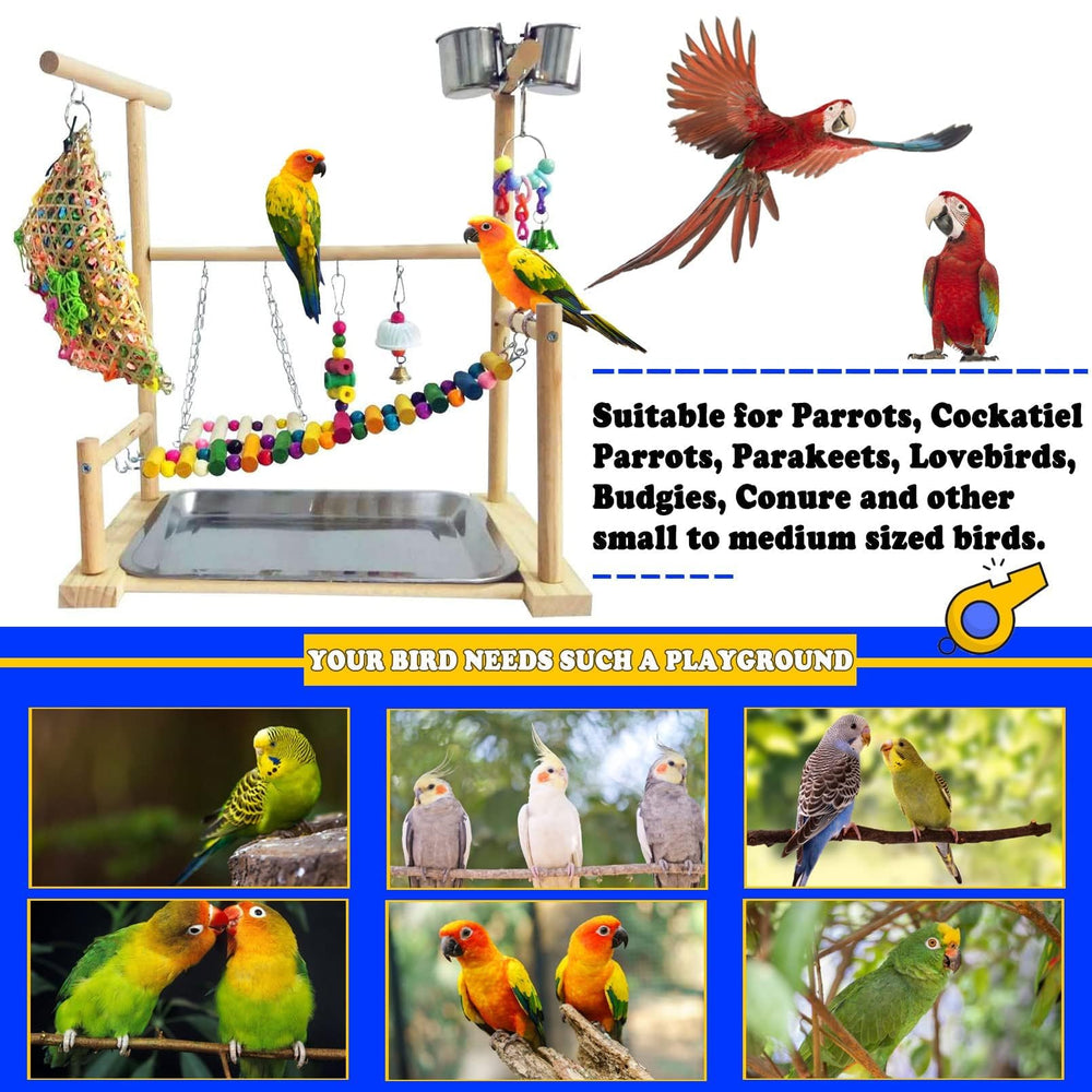Kathson parque-juego-aves-dimensiones, tamaño compacto para escritorio.