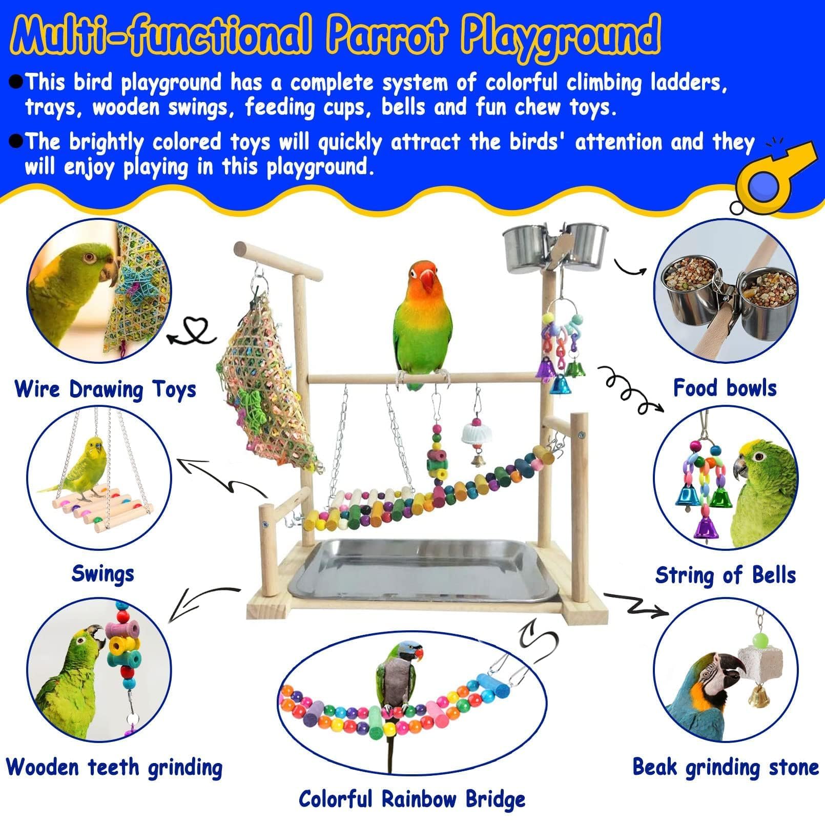Kathson parque-juego-aves-sonajero-viento, añade sonido suave para curiosidad.