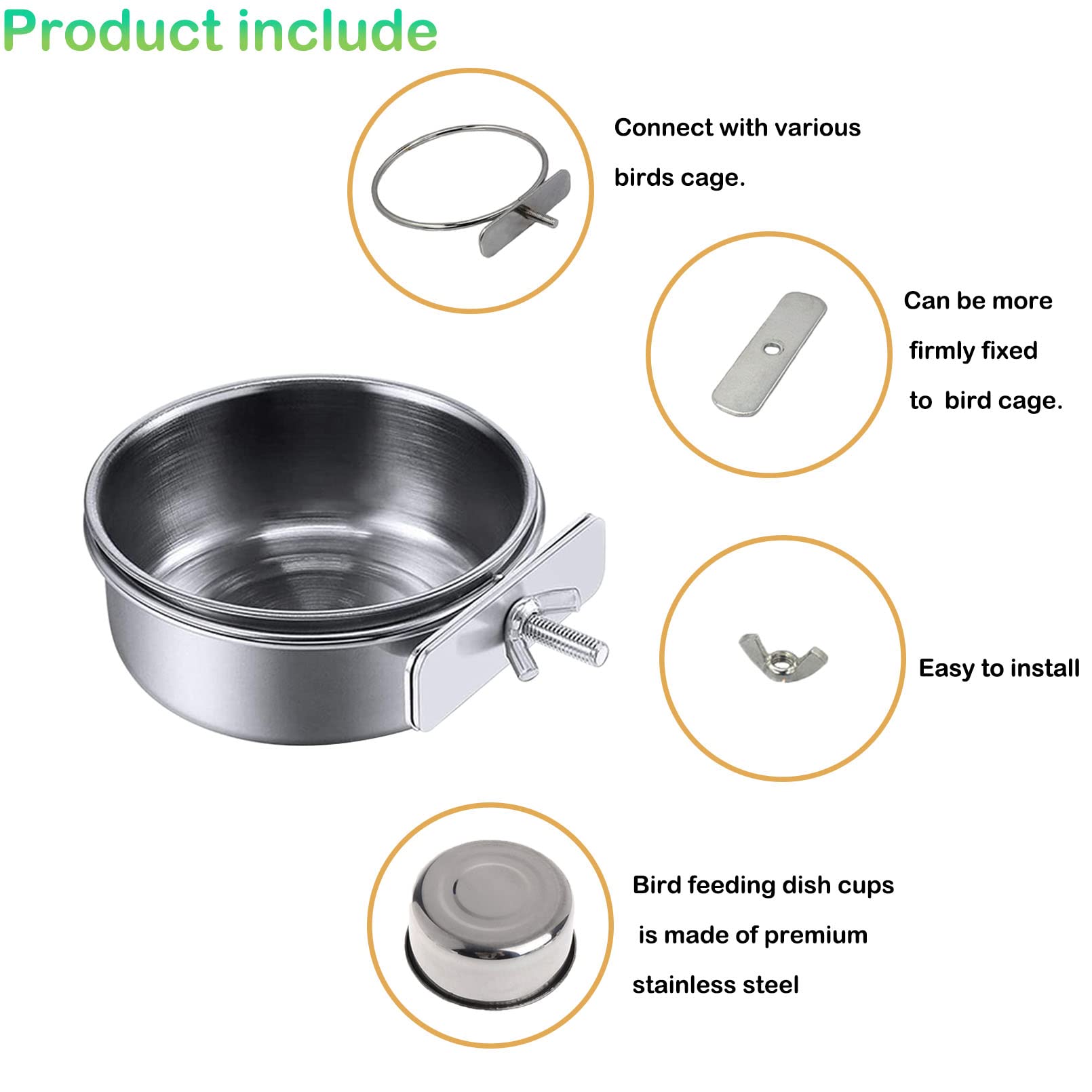 Kathson four-piece set includes feeding spoons for easy serving and cleaning.