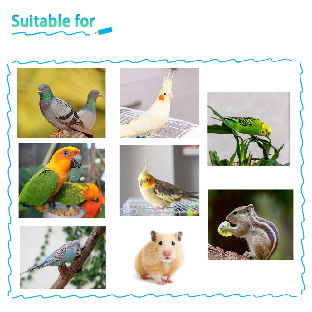 kathson parrot food and water bowls set suitable for multiple birds and cages