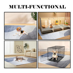 Kathson rabbit cage liner anti-slip bottom keeps the mat in place.