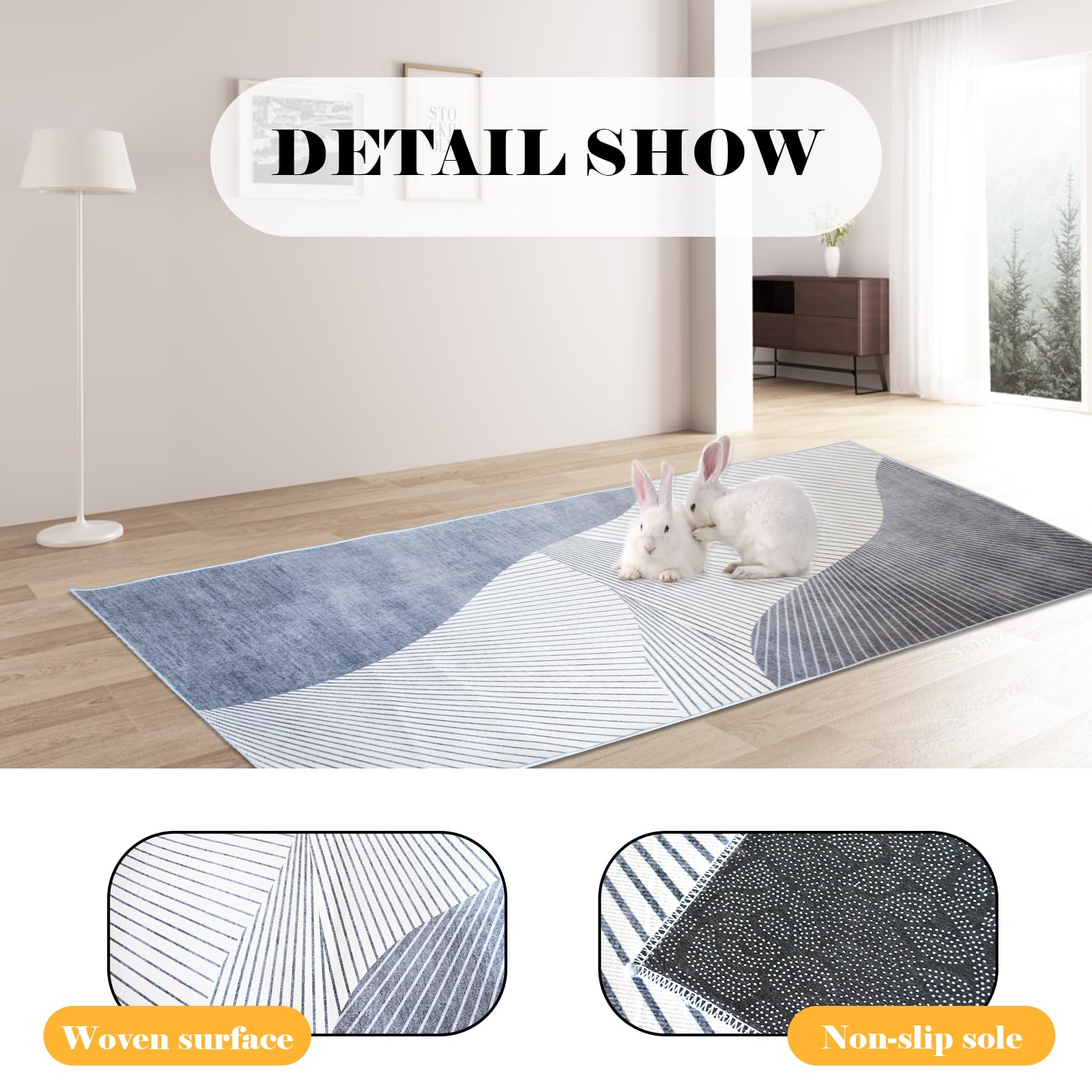 Kathson rabbit cage liner in-use with guinea pig demonstrates multi-pet use.