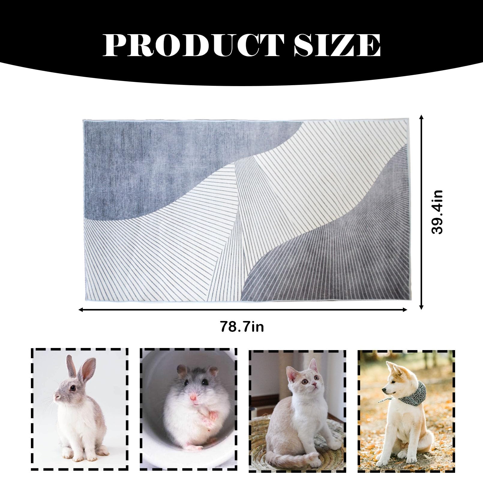 Kathson rabbit cage liner washable material is easy to clean.