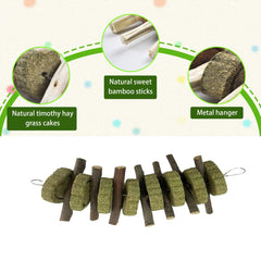 Kathson apple wood stick hanging image demonstrates easy-to-fix design for pets