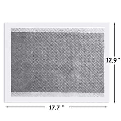 Kathson rabbit pee pad with absorbent core quickly draws moisture for a dry surface.