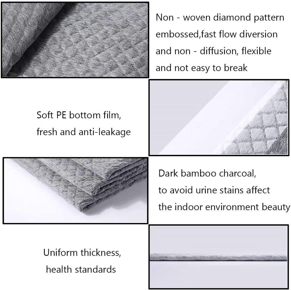 Kathson rabbit pee pad with activated carbon helps reduce urine odor for a fresher home.
