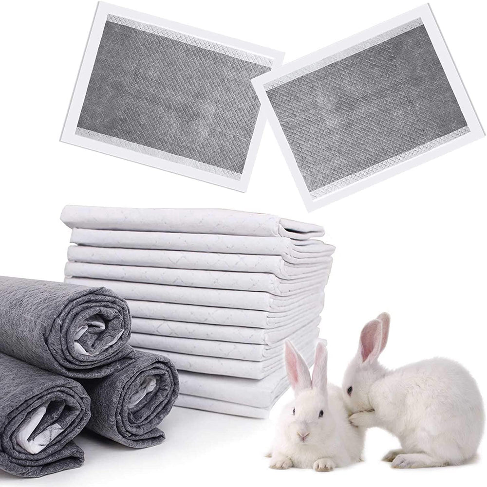 Kathson rabbit pee pad packaging shows a 100-pack for convenient restocking and storage.