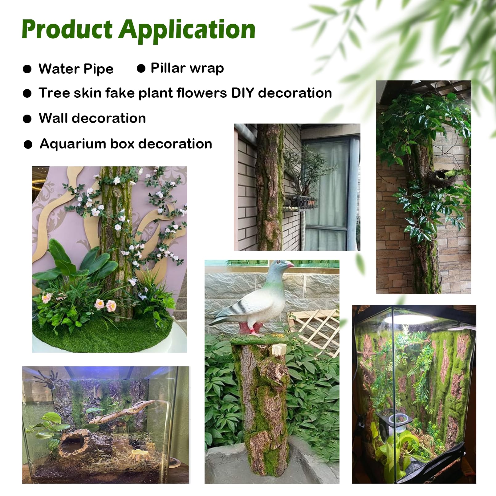 Kathson reptile cork bark background easy cut to size demonstrates customizable setup.