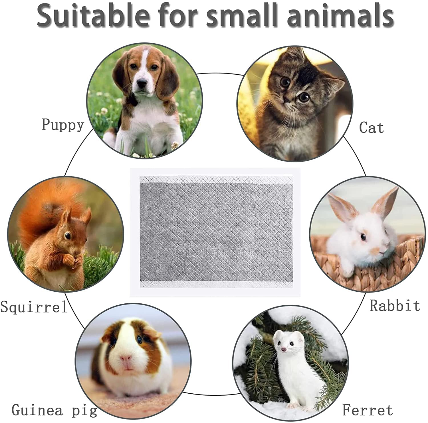 Kathson small animals pads illustrate versatile use for rabbits, guinea pigs, and more.