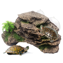 Kathson turtle basking platform with suction cups provides secure sunbathing for small reptiles.