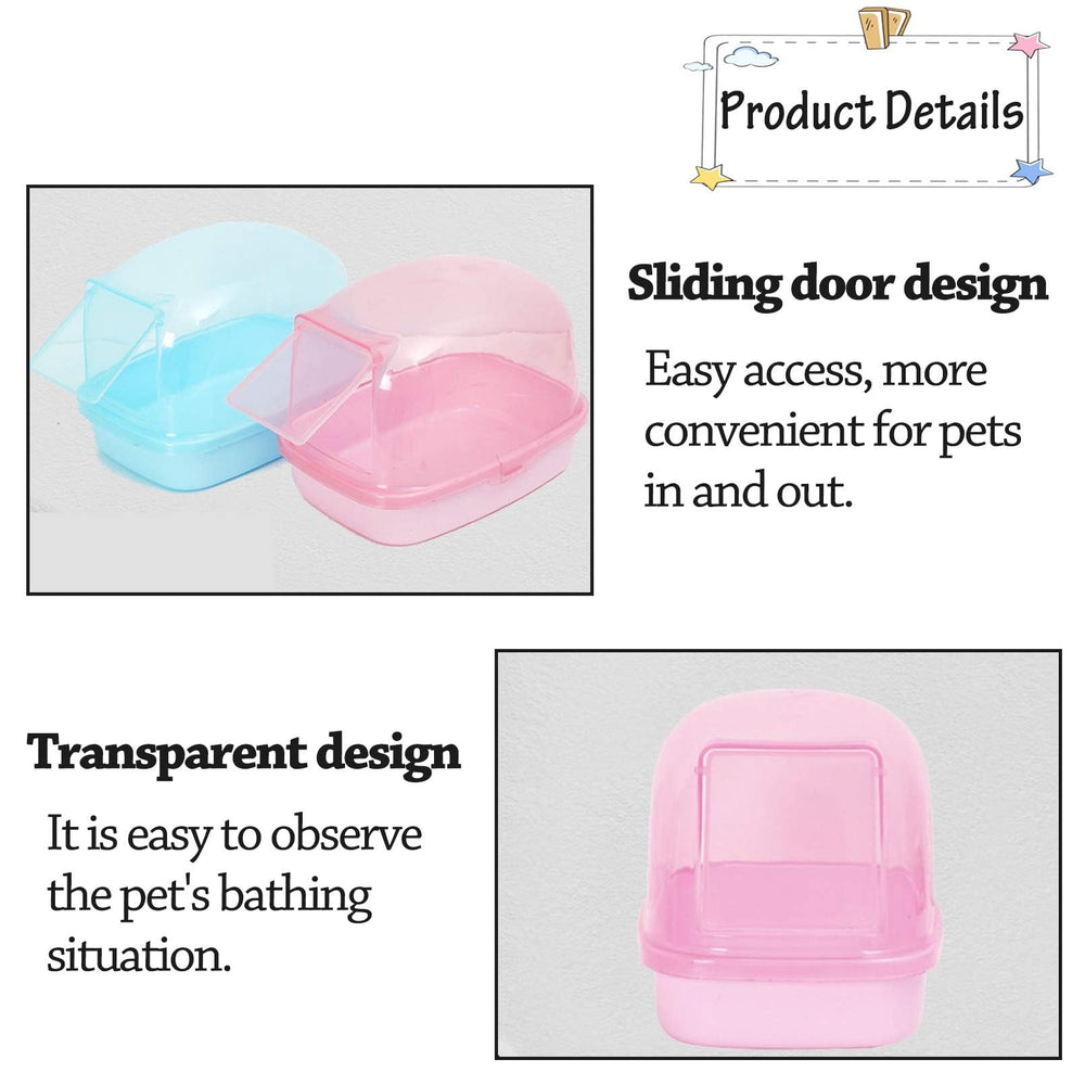 Kathson two-piece hamster bath with easy-clean design