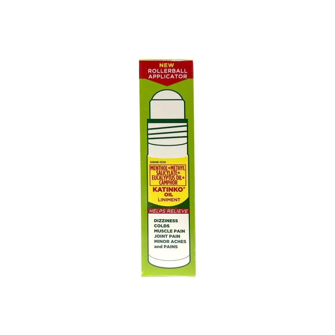Katinko liniment bottle with rollerball cap supports easy reapplication