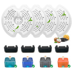 Katlikatqi cat fountain filter 4-pack improves water quality for pets