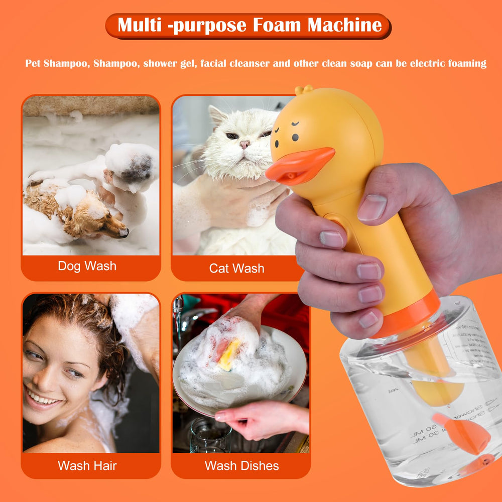 Katoggy dispensador diseño pato adorable, fácil de manejar durante el baño