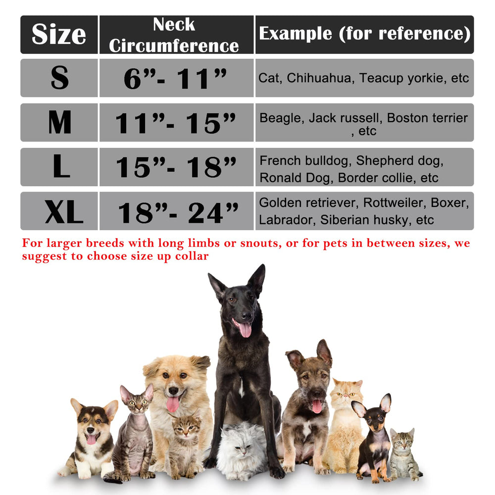 Katoggy inflatable collar XL neck fit for large dogs offers comfortable recovery.