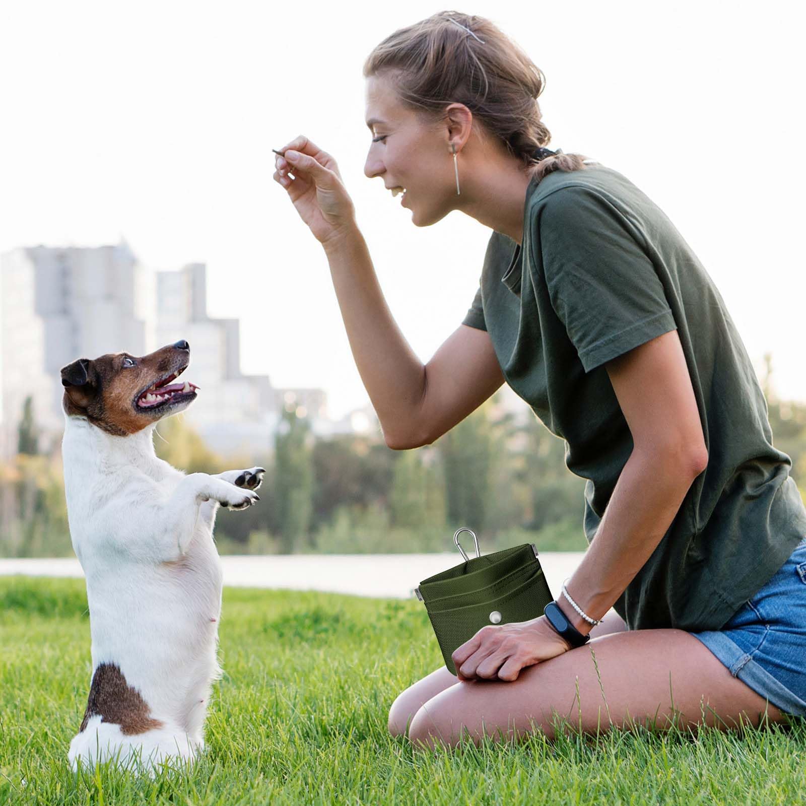 KATOZOO dog treat pouch compact dimensions for easy carrying