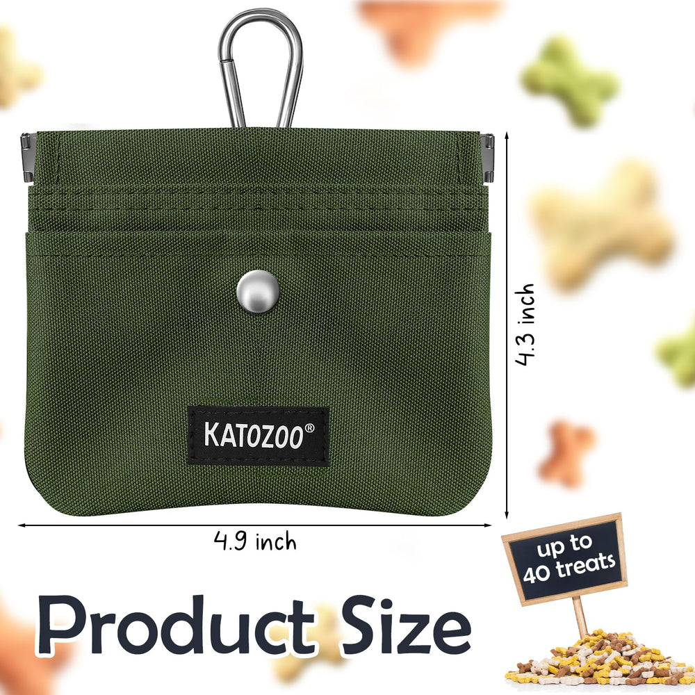 KATOZOO dog treat pouch features front pocket for small essentials