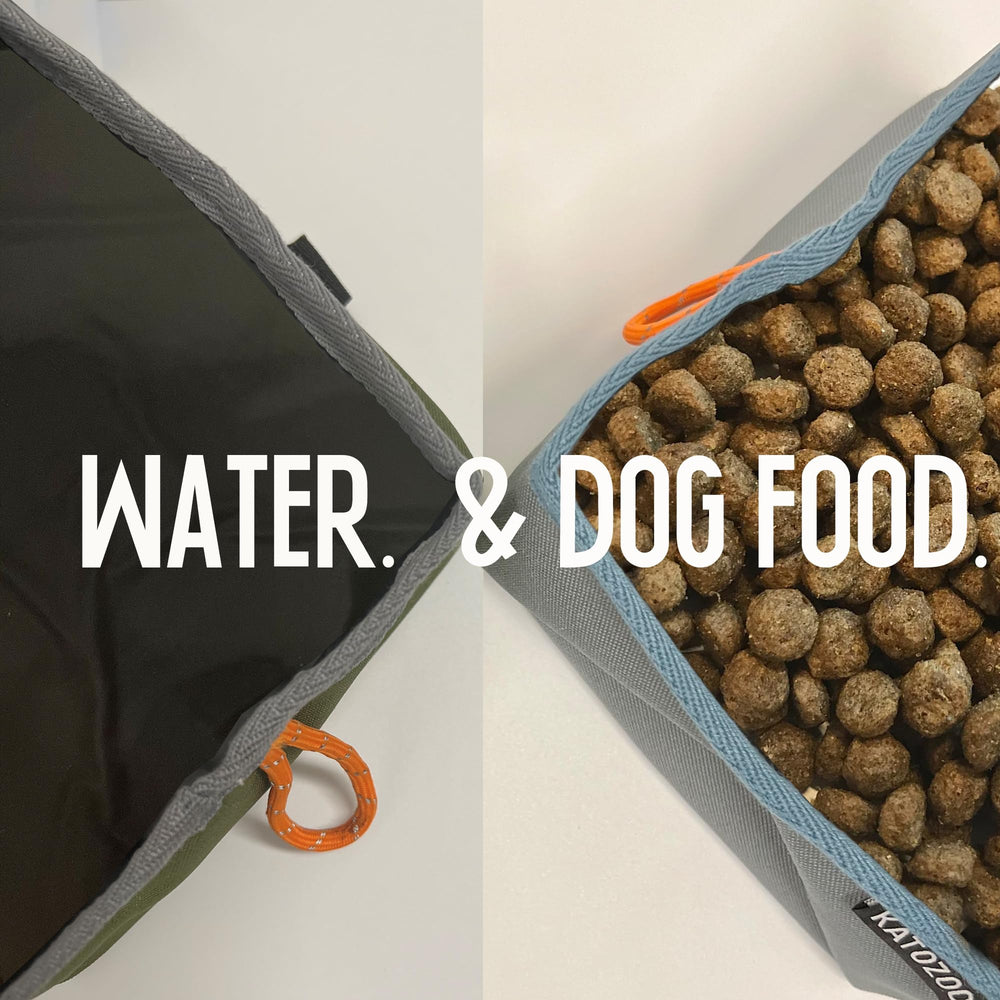 KATOZOO Travel Dog Bowls lightweight design ideal for backpacking