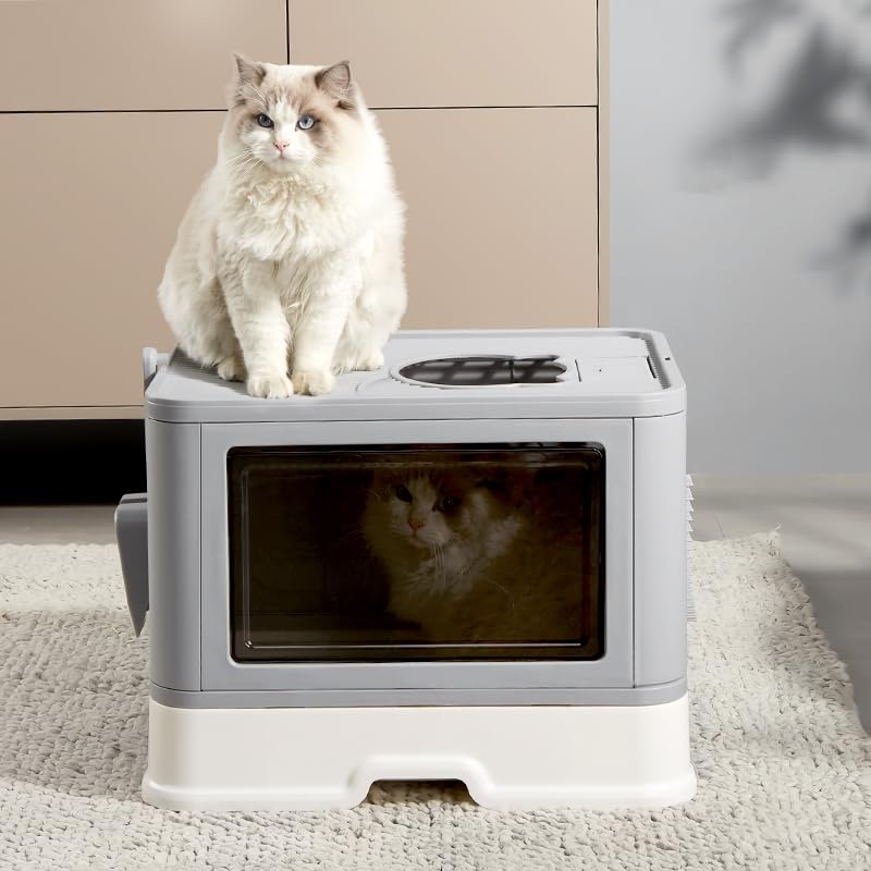Kattypet Foldable Box privacy enclosure illustrates safe, enclosed space for cats.