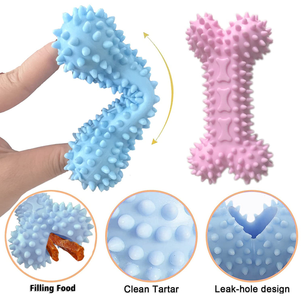 kattypet puppy teething bone: chew toy for focused gnawing and playful engagement.