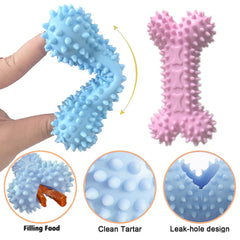 kattypet puppy teething bone: chew toy for focused gnawing and playful engagement.