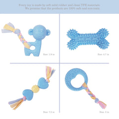 kattypet puppy teething dog-shape: versatile toy designed for small to medium breeds.