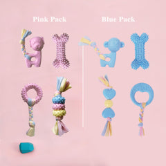 kattypet puppy teething star: robust rubber star for interactive chewing and boredom relief.